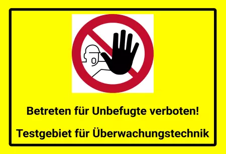 Warnschild Zutritt verbotenWarnung - Zutritt verboten Betreten für Unbefugte verboten! Bild
