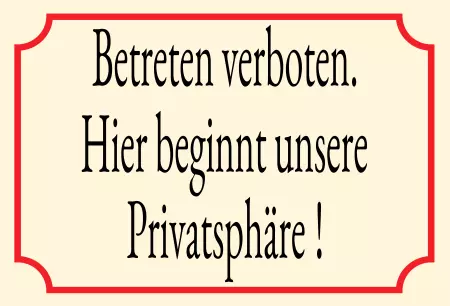 Warnschild Zutritt verbotenWarnung - Zutritt verboten Betreten verboten! Bild