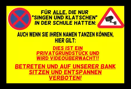 Warnschild Zutritt verboten Warnung - Zutritt verboten Für Alle, die nur 